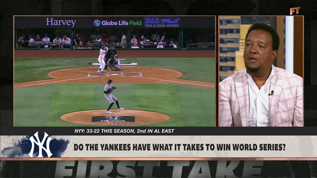"The Yankees are going to be fine. For the first time I can tell the fan base relax." Pedro Martinez believes the Yankees have a chance to win the World Series ⚾️