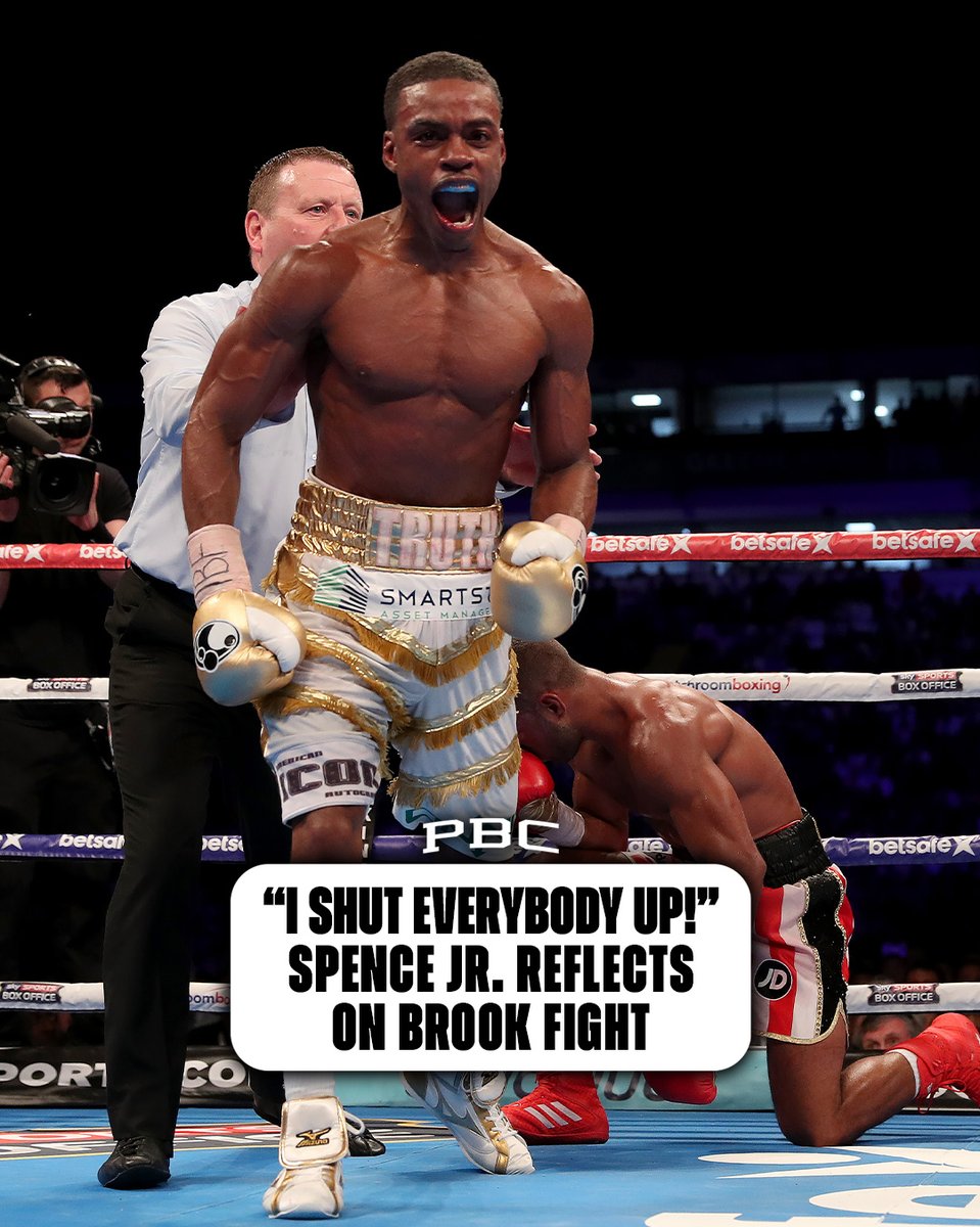 🦈 Errol Spence reflects on the moment he became a world champion for the first time when he stopped Kell Brook on this day in 2017. 🏆