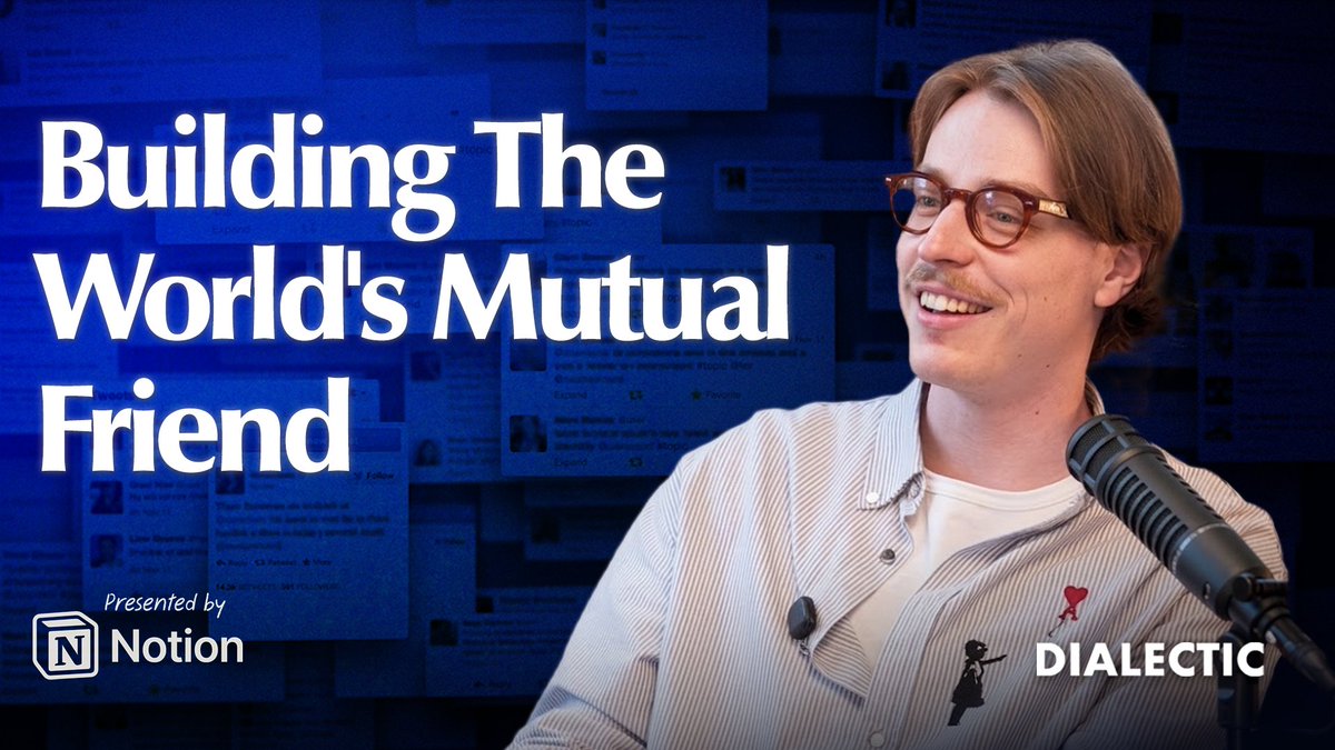 Paul Scherer wants to create an AI that brings us closer to each other. paul and Eigen are building a "mutual friend" for the world. Critically, the mutual part is more important than the friend part. Imagine the best "connector" you know -- the person who is emotionally intelligent, thoughtful, and always bringing people together. What if they could be friends with a million people, rather than a few hundred? And what if they were entirely focused on creating more belonging in the world? Modern social media--due to hyper-personalization and broken incentives--makes us feel more and more estranged from the people we care about. AI chatbots focus on engagement and can be anti-social. Paul and Eigen are aiming for a pro-social AI friend who is more concerned with helping deepen and widen your relationships than getting you to talk to it for longer. We discuss what all this might look like, the challenges of "growing" a new person that isn't a bad actor, and what it feels like to be a prodigious 22-year-old who Peter Fenton compared to the founders of last generation's great social media companies--all before he’s publicly launched a product. Timestamps: 1:13 - Intro to Paul 3:28 - Start: 'Momo', Presence, Friendship, and Time 11:10 - How the Internet Connects Us and Isolates Us, and Conflating Social and Media 25:12 - A Future Where We Talk to AIs 33:55 - Paul and Eigen are Building a Mutual Friend to Help Us Connect with Other Humans 48:01 - Why Do We Need a Mutual Friend? And Making a Friend We Can Trust 1:16:53 - Belonging, Building the team at Eigen, and Inventor as Outlaw 1:25:38 - Managing the Psychology of Being a Promising Young Founder 1:36:53 - Maintaining a High Bar, Fighting Entropy, and Influences 1:53:50 - Self-belief, Authenticity, Seeing the Water 2:10:30 - Courage, and a Final Question from a Mutual Friend 2:16:27 - Eigen Office Tour with Paul Dialectic with Jackson Dahl 47: Paul Scherer - A Friend That Brings Us Closer - is out now on all platforms.