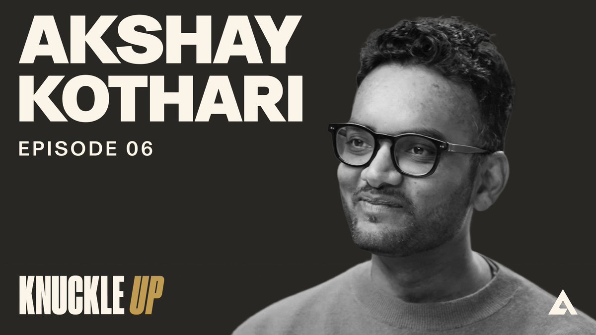 "We were go-karting and doing quite well. Now we've moved to Formula 1, and we're in the middle of the pack. We have a shot at the podium but we have to rewire for the race we're in." Akshay Kothari (Akshay Kothari). Cofounder and COO of Notion. Three years from now, most pre-AI companies will be gone. Notion will be one of the few standing stronger than before. This episode is a field study in how they're pulling it off. Knuckle Up ↓ 00:00 Intro 01:27 What were Notion's core founding principles? 06:20 Which early cultural principles scaled, and which broke? 08:22 How did Notion hire its first employees, and where did they come from? 11:48 How does hiring work now that the founders can't meet everyone? 14:35 Why does Akshay, as COO, prefer to have zero direct reports? 19:05 How do Ivan, Simon, and Akshay divide the work? 21:07 Does Notion's intentionality ever conflict with speed? 25:25 What should other founders steal from Notion's culture? 28:11 When did AI become a reason to rethink the whole product? 30:44 Why were the early AI years a "swamp of despair"? 36:05 How do you push AI across a huge product without losing the user? 39:25 Does Notion buy its AI DNA or build it? 40:44 Should Notion be afraid of OpenAI, Anthropic, and fast copycats? 46:58 What's hardest about the reinvention, and what does "meet the LLM" mean? 52:42 Is Notion AI-native in every function yet? 54:36 Are Notion's engineers still writing code, and how has engineering changed? 1:01:07 Once building is cheap, what's the new bottleneck? 1:02:39 How is AI reshaping sales, marketing, and support? 1:09:07 How many agents run inside Notion, and who builds them? 1:11:28 How has recruiting changed for the AI era? 1:13:48 What still worries Akshay about Notion's future? 1:15:22 Quickfire: admired founders, books, overrated AI advice, and Akshay’s superpower 1:19:42 What should a $50M pre-AI company do in the next 90 days?