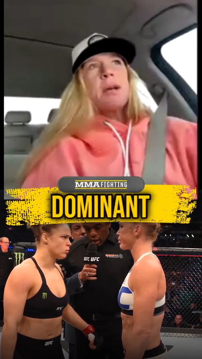 Holly Holm still has nothing but respect for Ronda Rousey: "You have to have a dominant champion in order to have a big upset. So I have all the respect for her and to her. I’ll never say anything negative." (🎥 Damon Martin)