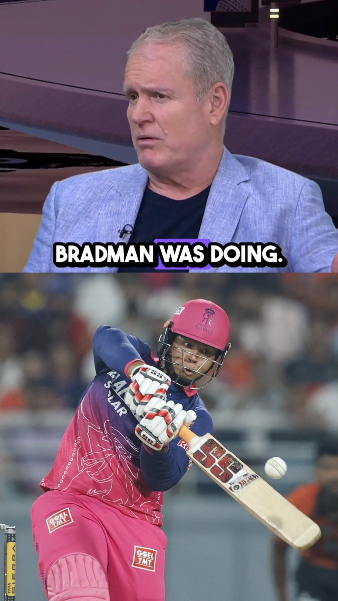 Bradman and Sooryavanshi mentioned in the same sentence 😵