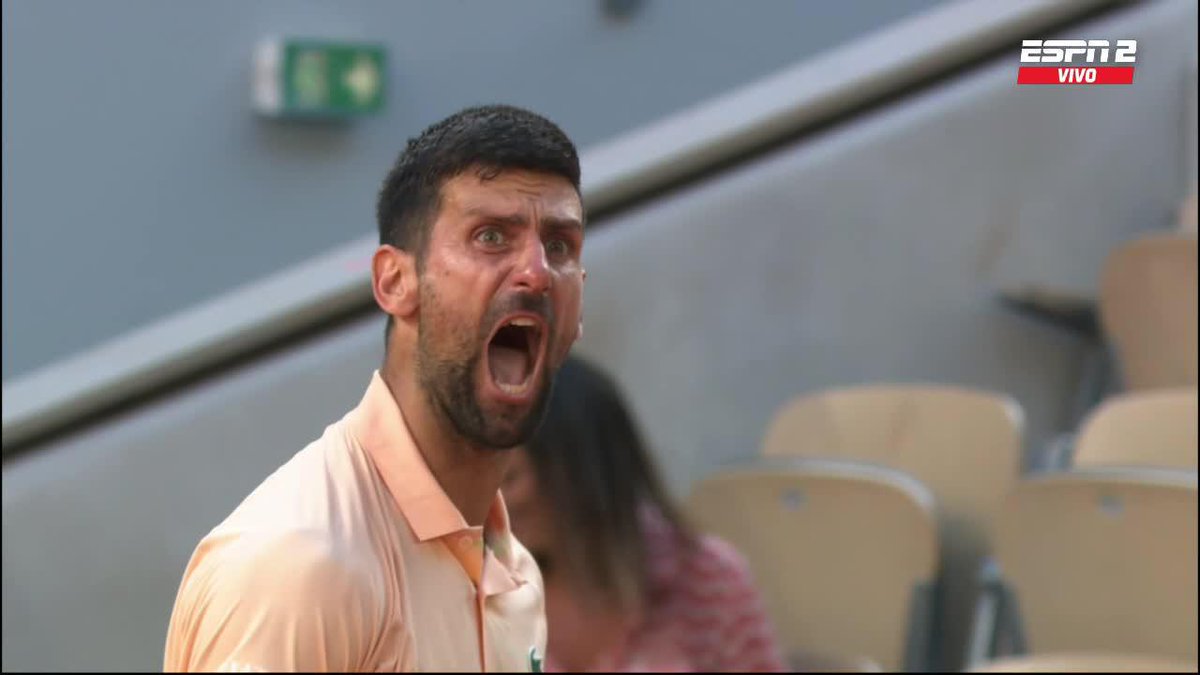 ¡PUNTAZO Y FESTEJO ESPECIAL DE DJOKOVIC! 🤯 📺 Mirá #RolandGarros en el Plan Premium de Disney Plus.
