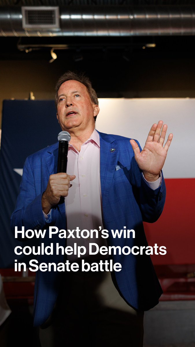 Texas Attorney General Ken Paxton stormed to a blowout victory in the state’s Republican Senate runoff, handily defeating four-term incumbent John Cornyn and setting the stage for a November showdown with a well-funded Democrat, James Talarico. Tyler Kendall has more