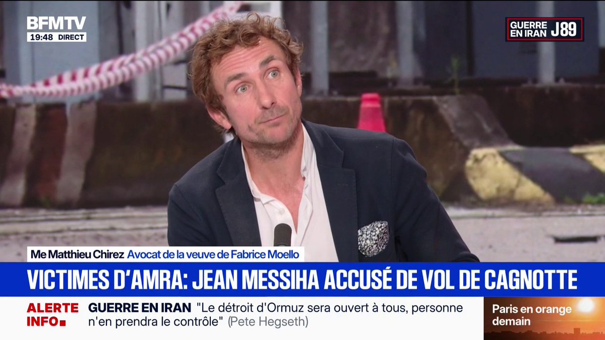 Accusé de vol de cagnotte: “Jean Messiha va devoir répondre de ses actes”, déclare Matthieu Chirez, avocat de la veuve de Fabrice Moello