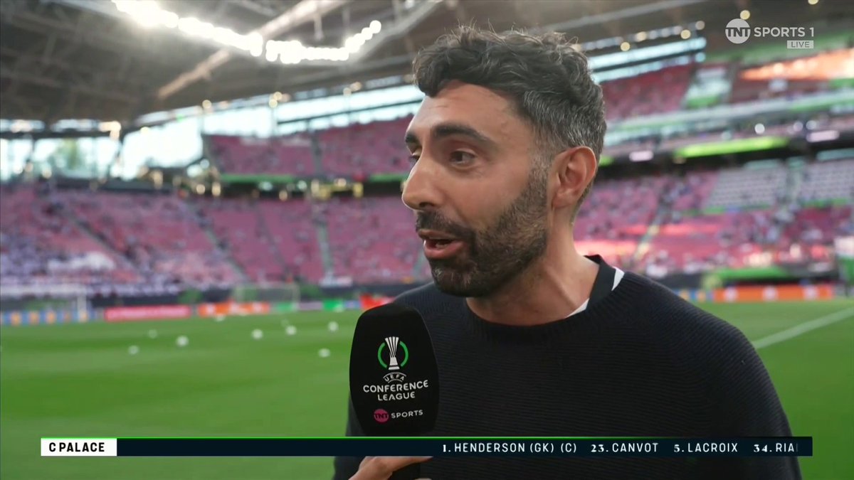 "Nothing's going to take away this feeling of joy being here" Rayo Vallecano fan Phil Kitromilides discusses the club's journey and what it means to them to play in this Conference League final... 🎙️ Adam Summerton 📺 TNT Sports and HBO Max
