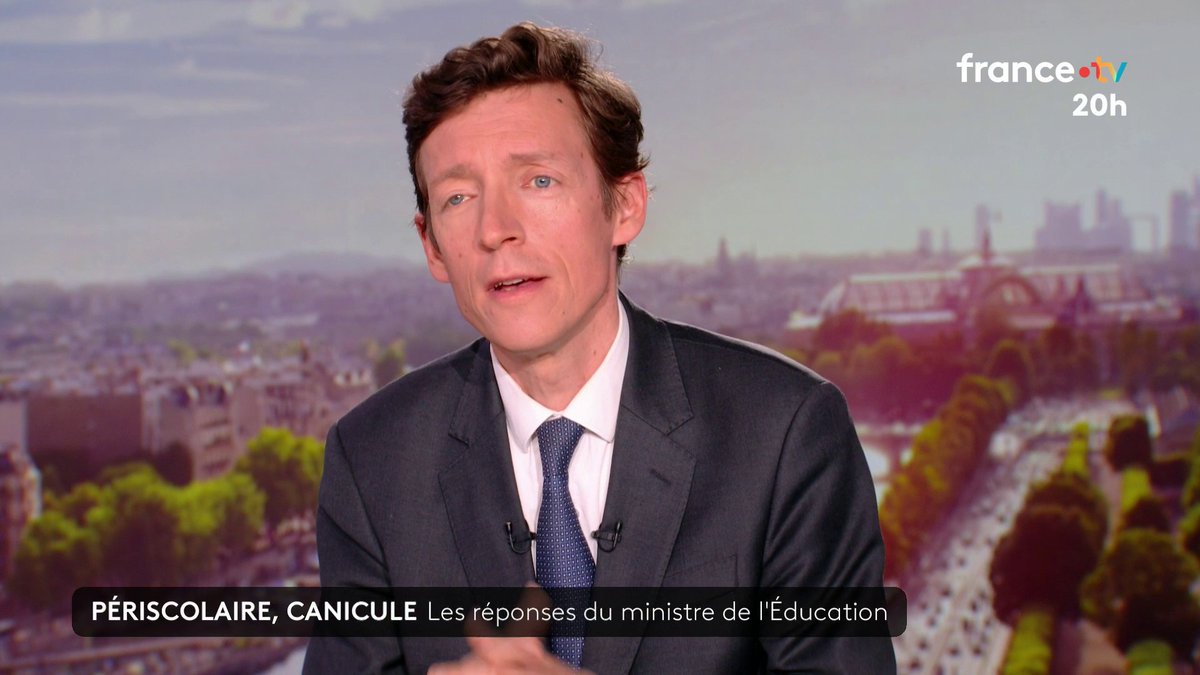 🔴🗣️"On va perdre 1,7 million d'élèves dans les 10 prochaines années" déclare le ministre de l'Éducation nationale Édouard Geffray.#JT20h
