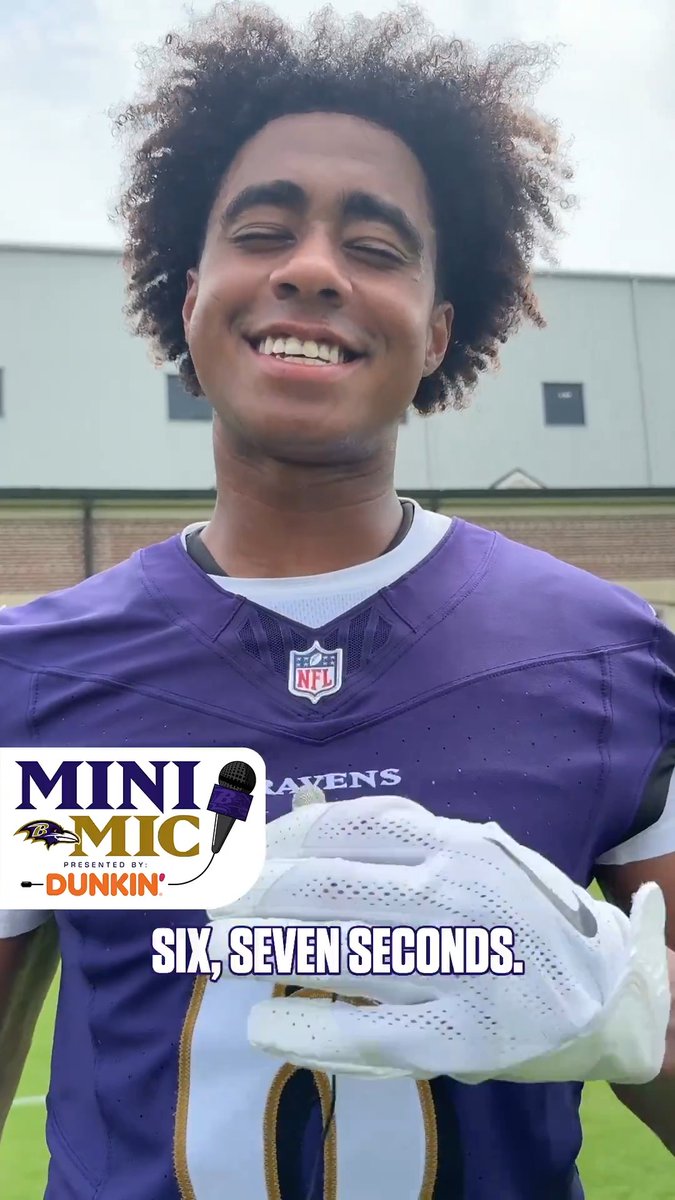 If @ravens admin got tackled, how long would it take to get up? Dunkin'