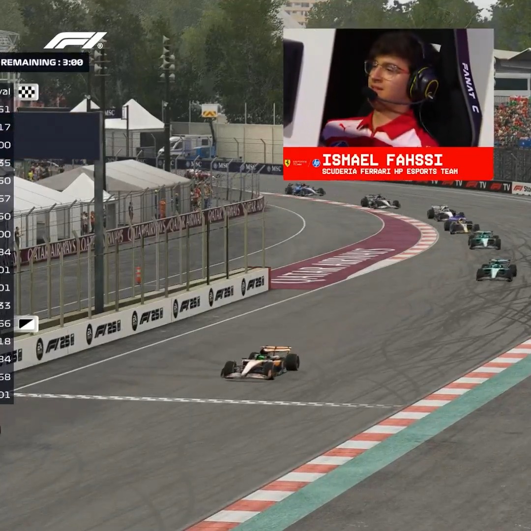 Ismael Fahssi takes the flag in Mexico to claim P1! 👏😎 #F1 #F1Esports