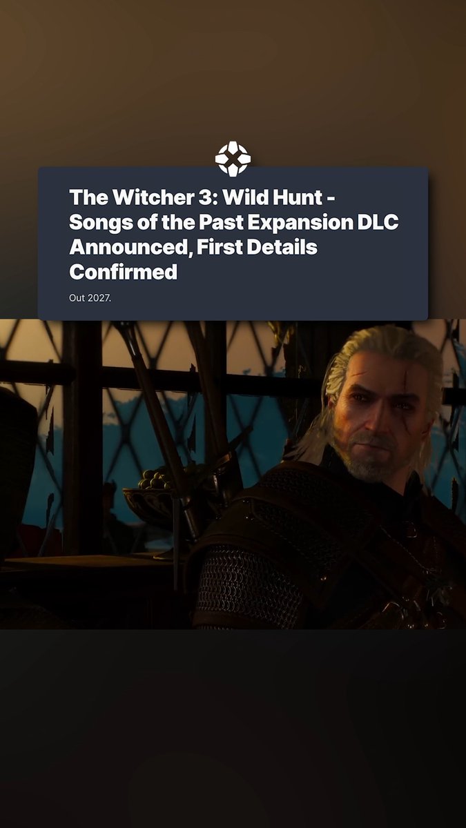 Toss a coin to your witcher! 💰 The Witcher 3: Wild Hunt, which came out in 2015, will be getting a third expansion called Songs of the Past next year!