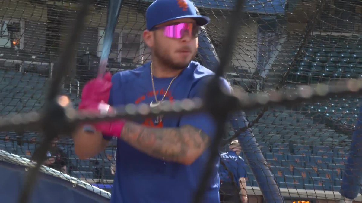 Francisco Alvarez takes BP at Citi Field