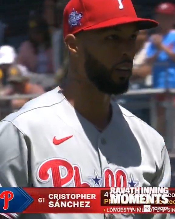 🚨 HISTORY FOR SANCHIE 🚨 Cristopher Sánchez now holds the Phillies franchise record for consecutive scoreless innings at 41.2! Toyota USA x #RingTheBell