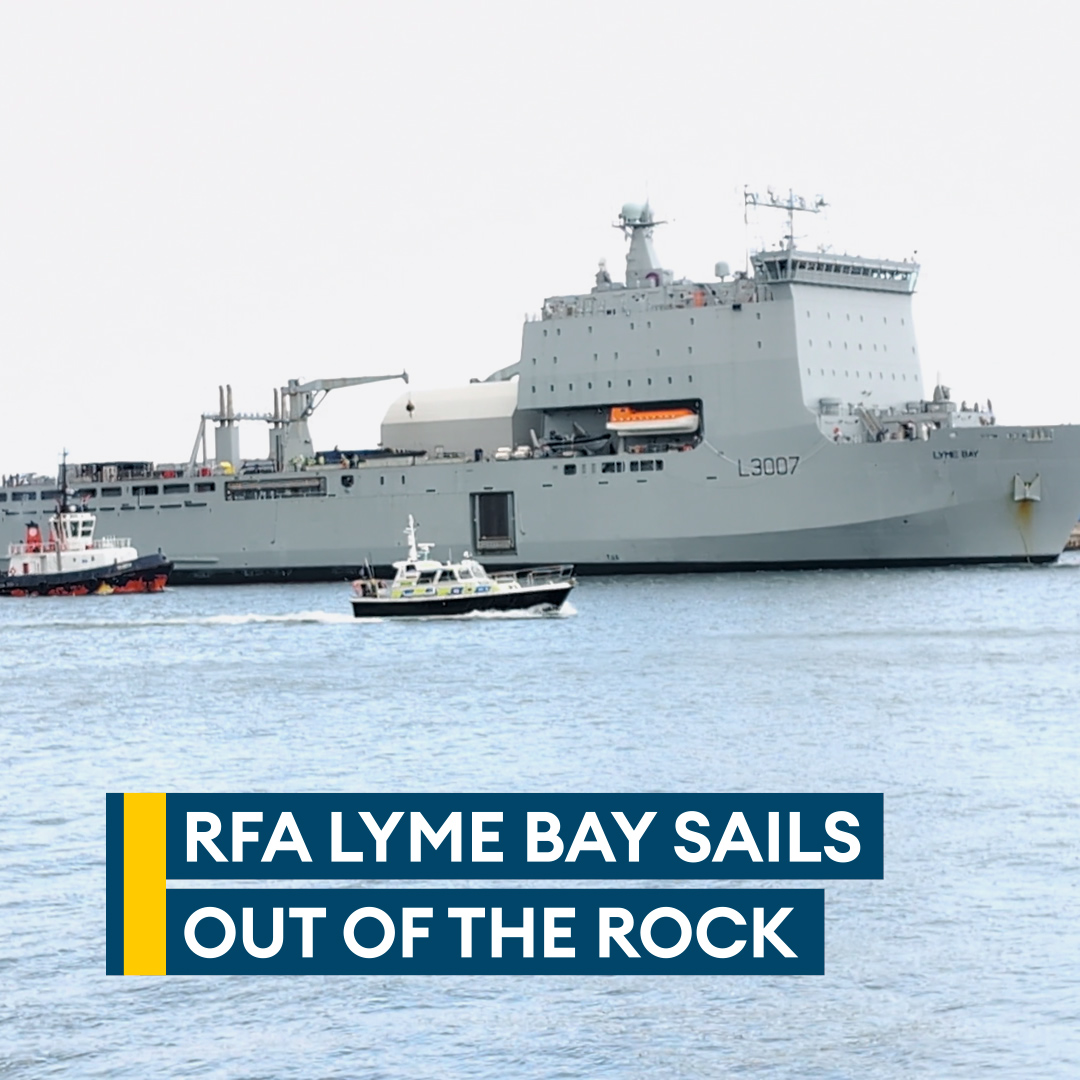 Locked, loaded and heading for the Gulf⚓️ RFA Lyme Bay has sailed from Gibraltar packed with autonomous mine-hunting systems and more than 100 Royal Navy specialists ahead of potential operations in the Strait of Hormuz🔗