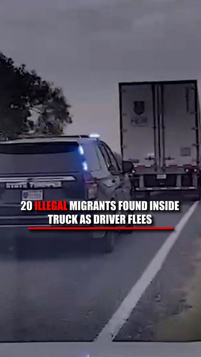 WATCH: DHS footage captures the chaotic takedown of a tractor-trailer near the southern border after authorities say 20 illegal migrants were found hidden inside the cab. Video shows the driver suddenly jumping out and running as DPS troopers, Border Patrol agents, and sheriff’s deputies move in around the truck on Interstate 35 in La Salle County. Officials say the migrants were concealed in the sleeper area behind the driver’s seat. The suspect, identified as John David Amaya, was arrested and charged with smuggling of persons. Four minors from Mexico and Guatemala were among the group, according to DPS. Following the incident, the group was referred to U.S. Border Patrol.
