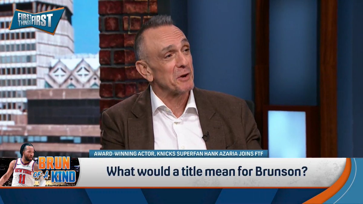“I think we got wildly lucky that we caught a player in the moment when they were about to explode and he got the chance to do that here.” Hank Azaria says Jalen Brunson is still improving every year: