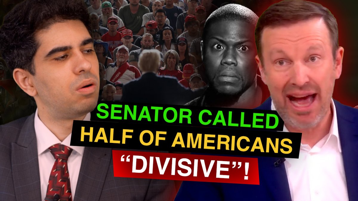A sitting U.S. Senator just casually called half of Americans 'hateful and divisive' on air... while promoting unity. I had to jump in!