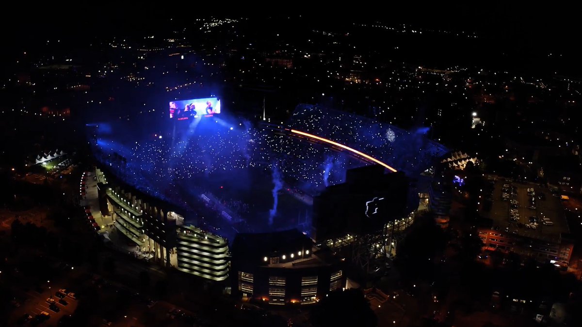 Saturday nights in Jordan-Hare 🦅🔜
