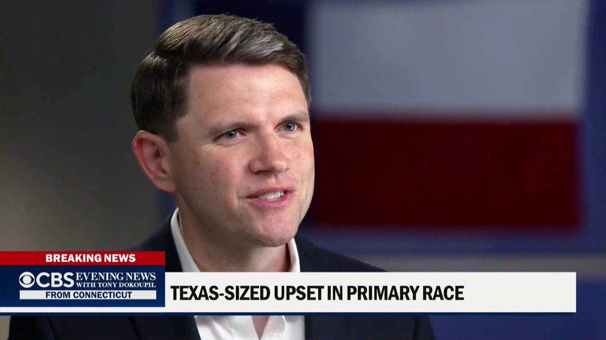 Trump-backed Texas Attorney General Ken Paxton will face the Democratic nominee, state Rep. James Talarico, in November after defeating incumbent Sen. John Cornyn. “The real fight in this country is not left versus right, it's top versus bottom,” Talarico told Ed O'Keefe. “We're all getting screwed. None of us can afford anything.” Full interview: