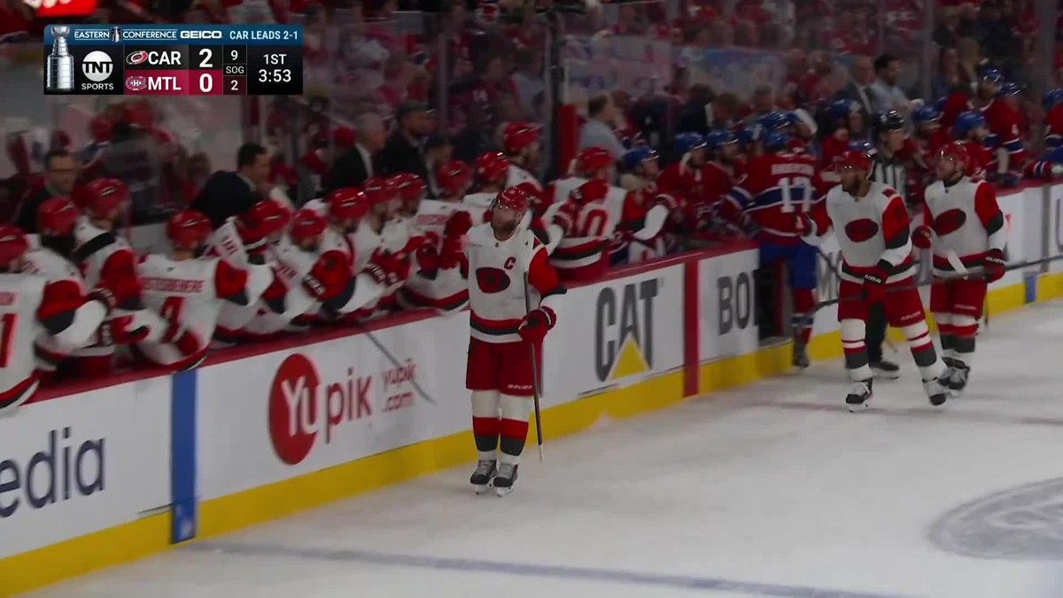 MILLER FINDS STAAL IN FRONT AND IT'S CANES UP 2-0 LIKE THAT 😱🚨