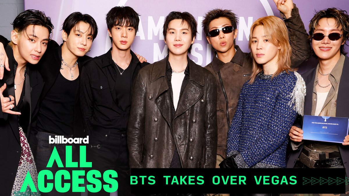 A look inside BTS weekend in Las Vegas 💜 From their Allegiant Stadium shows to the 2026 AMAs, Billboard All Access breaks it all down.