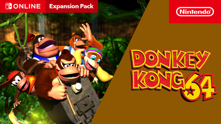 DK 🎵 DONKEY KONG! 🎵 Help Donkey Kong rescue his friends, reclaim the Golden Banana, and save his homeland in Donkey Kong 64, coming to the Nintendo 64 – Nintendo Classics app on Jun 4 for #NintendoSwitchOnline + Expansion Pack members!