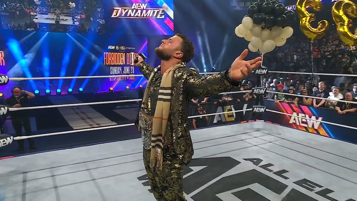 .Mark Briscoe is crashing AEW World Champion Maxwell Jacob Friedman™️'s party! Watch #AEWDynamite LIVE on TBS + HBO Max