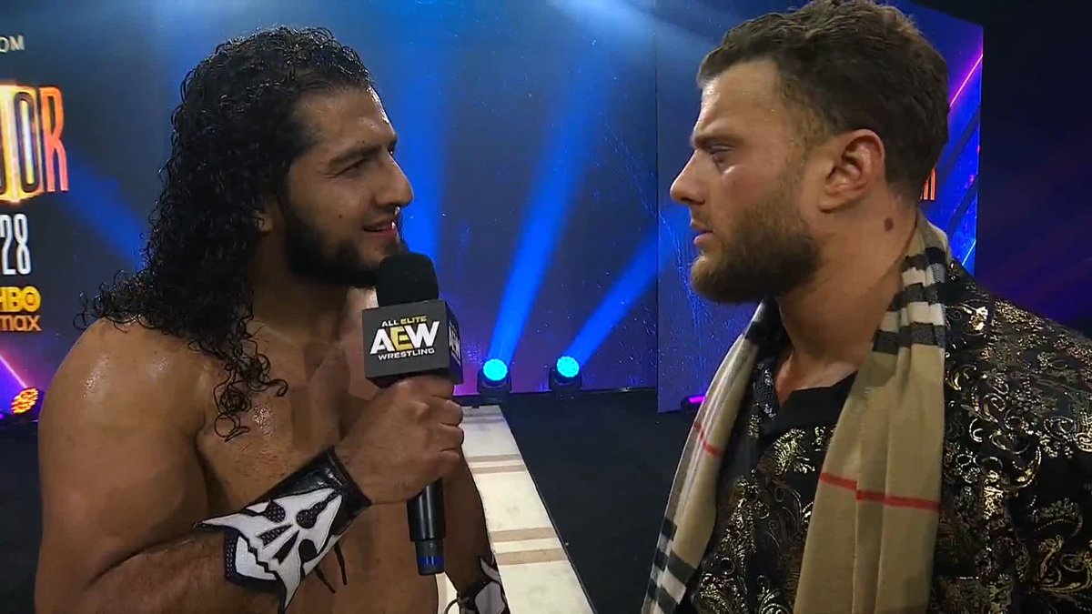 AEW World Champion Maxwell Jacob Friedman™️ comes face to face with another challenger in @RUSHToroBlanco! Watch #AEWDynamite LIVE on TBS + HBO Max