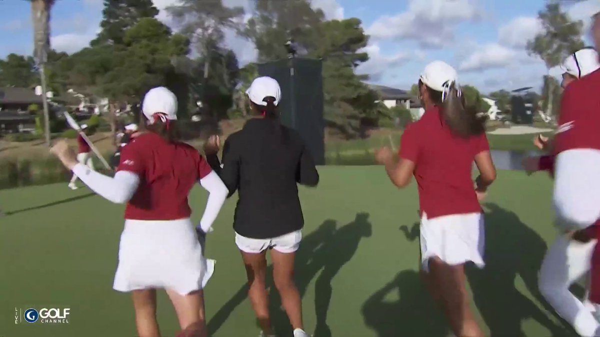 What a moment for @StanfordWgolf! 🥳 They are the 2026 D1 NCAA National Champions.