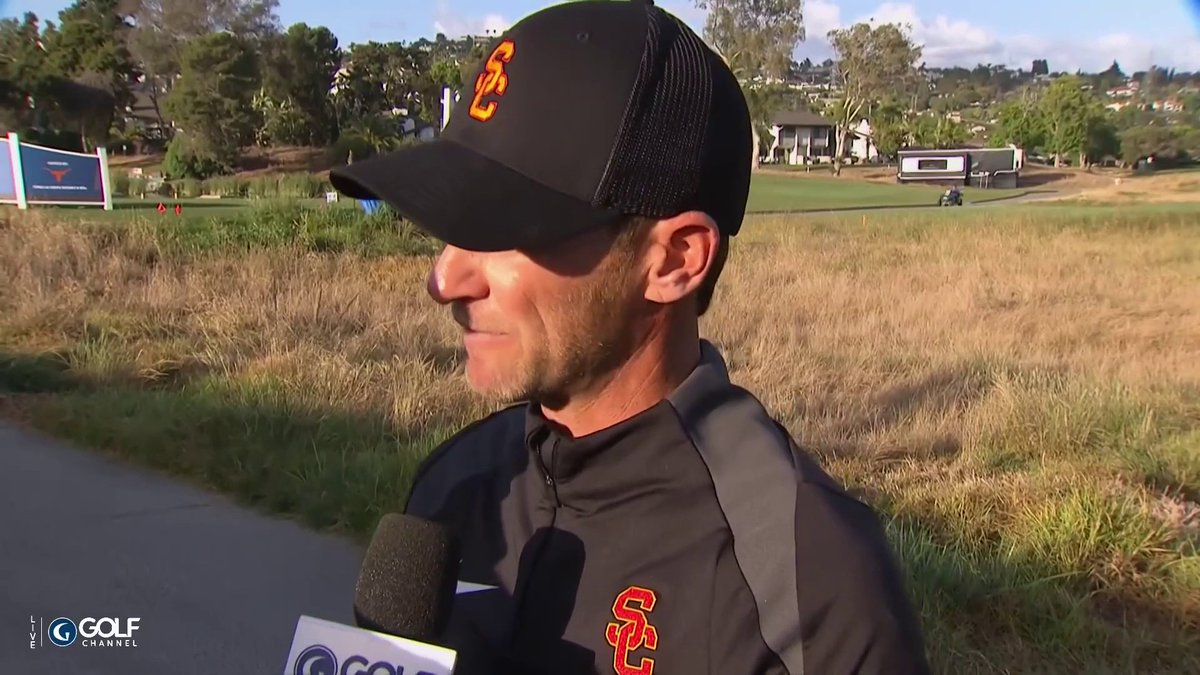 All class from USC Women’s Golf head coach, Justin Silverstein. Despite falling to Stanford, he spent a few minutes discussing how special this season was.
