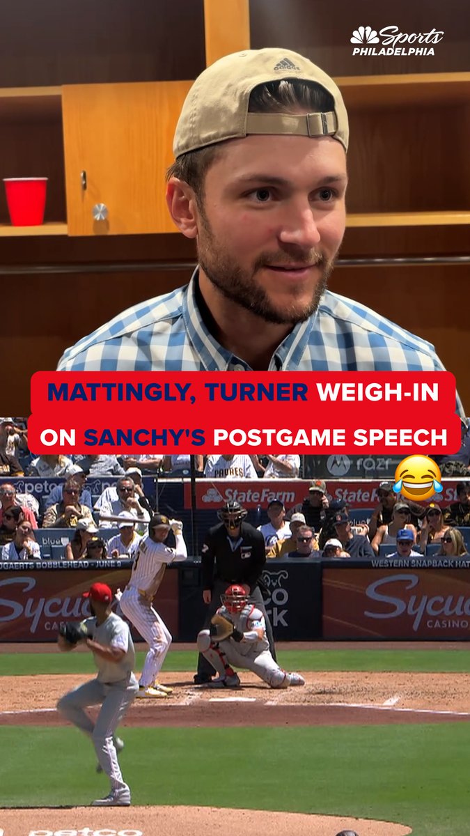 The clubhouse acknowledged Cristopher Sánchez after he broke the Phillies' franchise record for consecutive scoreless innings. Hear from Don Mattingly and Trea Turner as they recount the moment.
