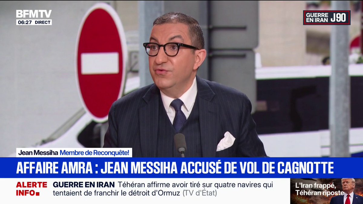 💬 "Les 42.000 euros, je vais les rembourser" Accusé d'avoir empoché le montant de la cagnotte destinée aux familles des agents tués lors de l’évasion de Mohamed Amra, Jean Messiha s'explique ⤵️