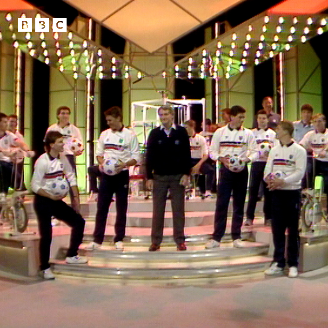 As today marks 38 years since England’s Euro ‘88 song “All The Way” reached the dizzy heights of number 64 in the UK Charts, a reminder of the squad’s performance of the track on Wogan. We must never, ever, forget this. Truly sensational stuff.