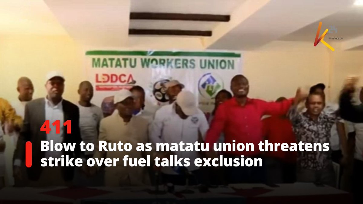 Blow to Ruto as matatu union threatens strike over fuel talks exclusion