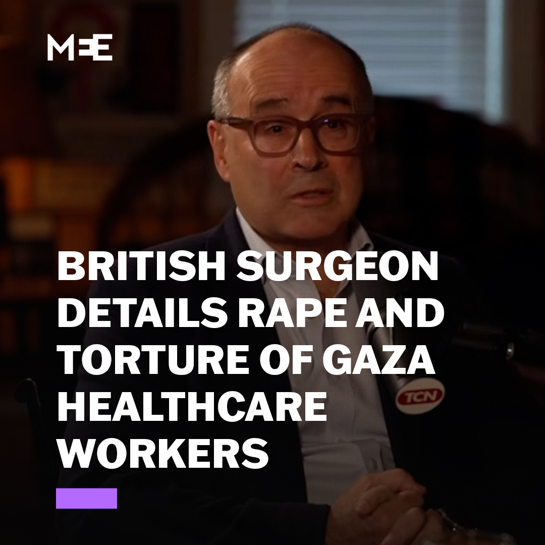 “This surgeon’s mode of torture was being raped to death.” In an interview with Tucker Carlson, Nick Maynard, a British surgeon who has worked repeatedly in Gaza since 2010, highlights evidence and testimonies regarding the killing of Palestinian surgeon in an Israeli prison