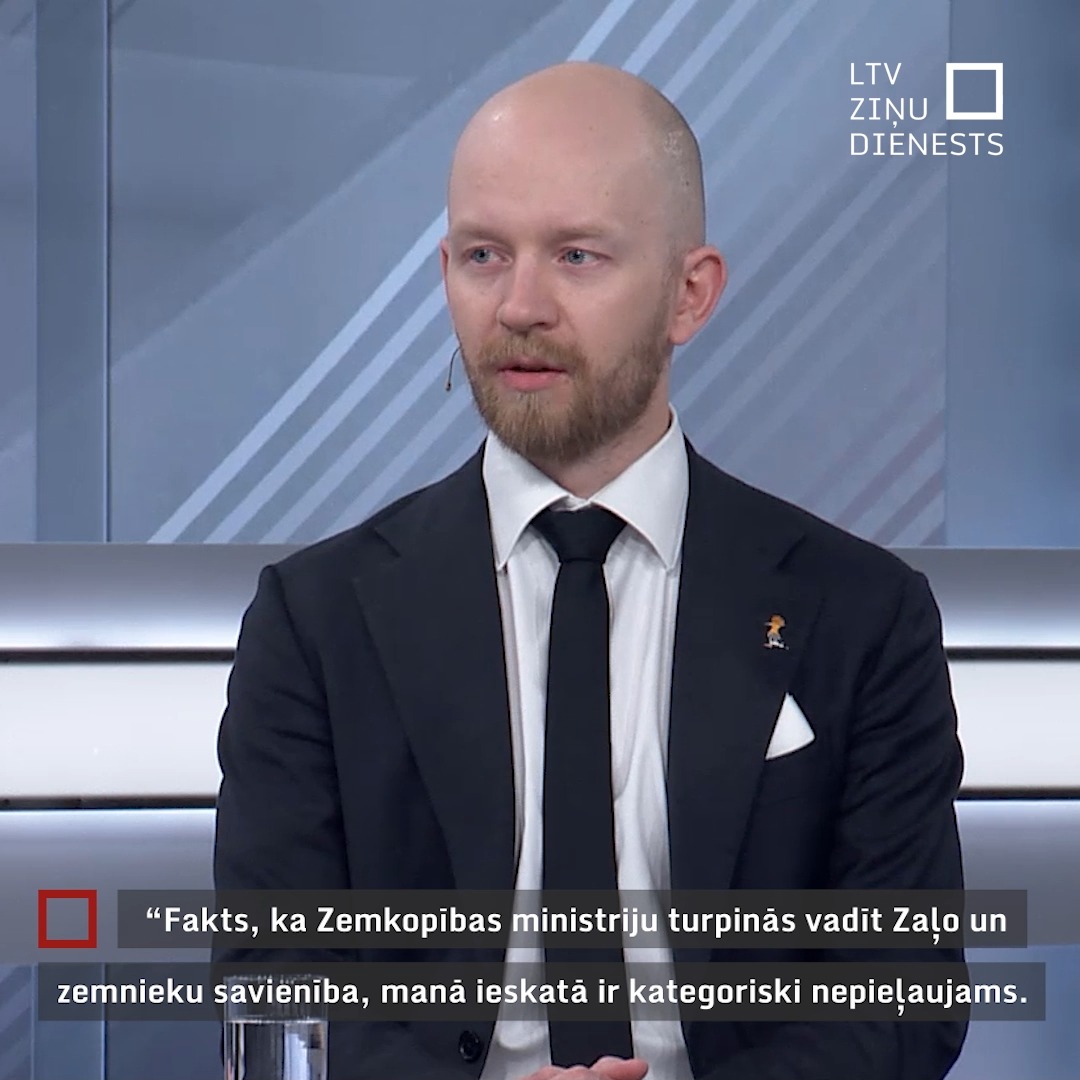 “Potenciālā kokrūpnieku afēras piesegšana, visticamāk, turpināsies,” tā par ZZS saglabāšanu Zemkopības ministrijas vadībā “Rīta Panorāmā” sacīja “Progresīvo” Saeimas frakcijas vadītājs Andris Šuvajevs, atsaucoties uz Valsts kontroles revīzijā konstatētajiem pārkāpumiem “Latvijas valsts mežu” pārvaldībā. 🖥️