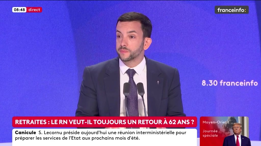 ๐ด Retraites : le RN veut-il toujours un retour ร 62 ans ? โก๏ธ "La ligne est trรจs claire, cโest 62 ans. Ce que Jordan Bardella a dit : si on veut respecter ces 62 ans, il faut trouver des financements. รa ne peut pas รชtre juste une incantation", dit Jean-Philippe Tanguy, dรฉputรฉ RN