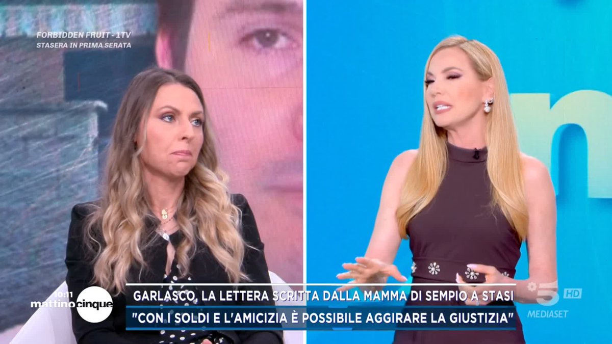 #Garlasco, Giada Bocellari sulle lettere della mamma di Sempio: "Alberto Stasi non l'ha messo in quel posto alla giustizia" #Mattino5 è in diretta su #Canale5 e in streaming su Mediaset Infinity