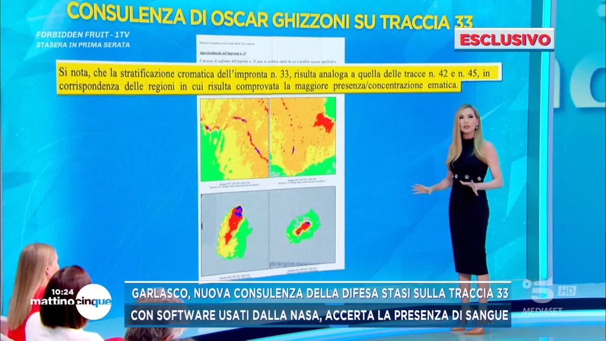#Garlasco, l'impronta 33 attribuita a Sempio analizzata con software usati dalla Nasa: era sporca di sangue #Matiino5 è in diretta su #Canale5 e in streaming su Mediaset Infinity