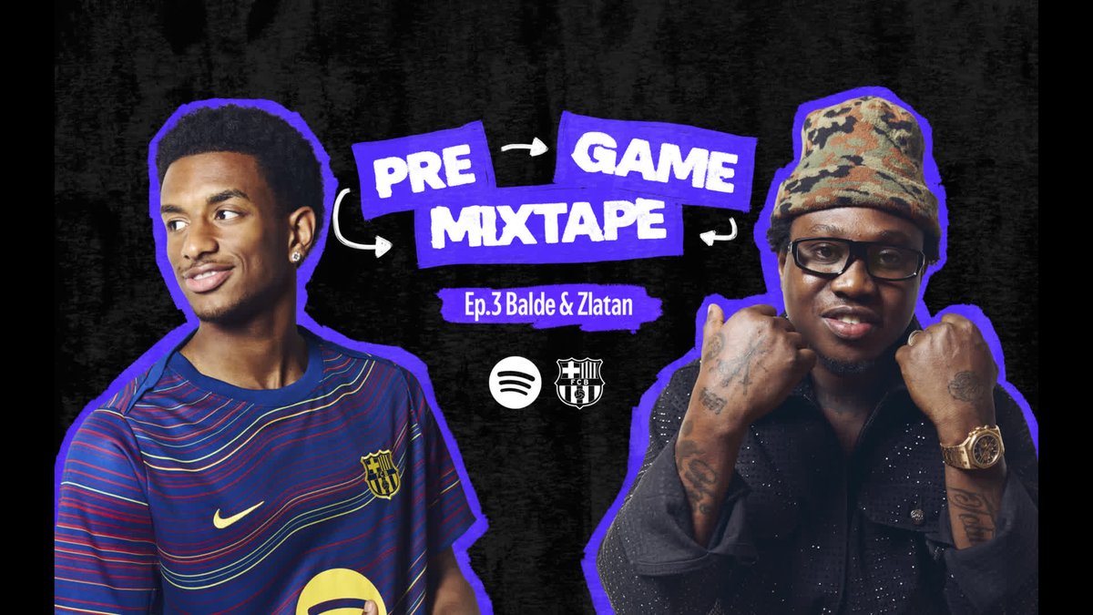 Behind the playlist with Balde and Zlatan 🎧🔥 Watch "Pre-Game Mixtape" now on Spotify. Balde x #WorldPresident 🌎 x Spotify ⚽🎶