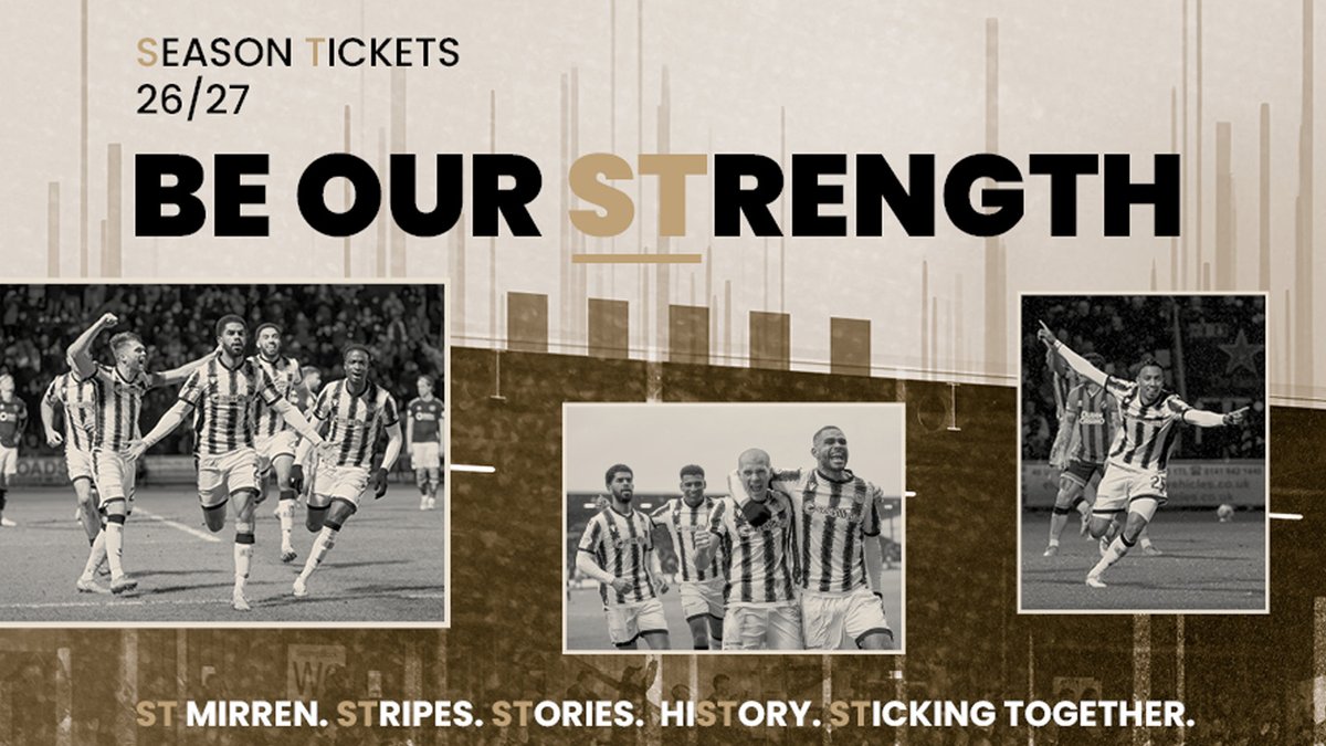 Together we are stronger. In 2026/27, continue to give us your magnificent support and #BeOurStrength.