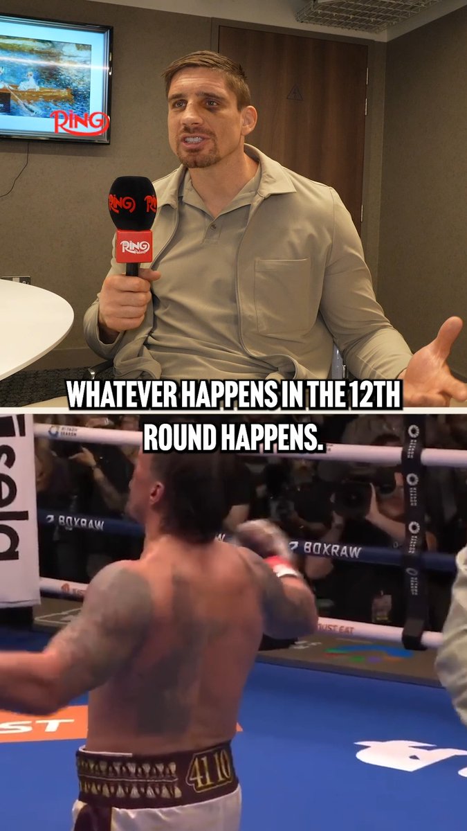 Rico Verhoeven tells The Ring that he believes he should’ve been allowed to see the 12th round of his fight with Oleksandr Usyk, and compares the moment he was stopped to round nine of Usyk's first fight with Tyson Fury 👀