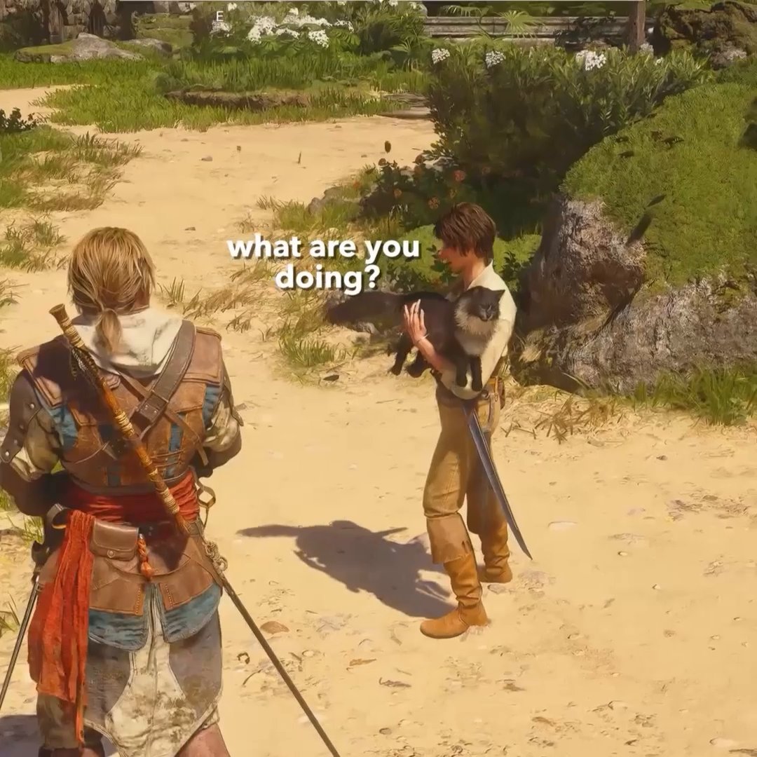 Moggy is officially my favourite character from AC Black Flag Resynced🐈🏴☠️ #assassinscreedblackflagresynced