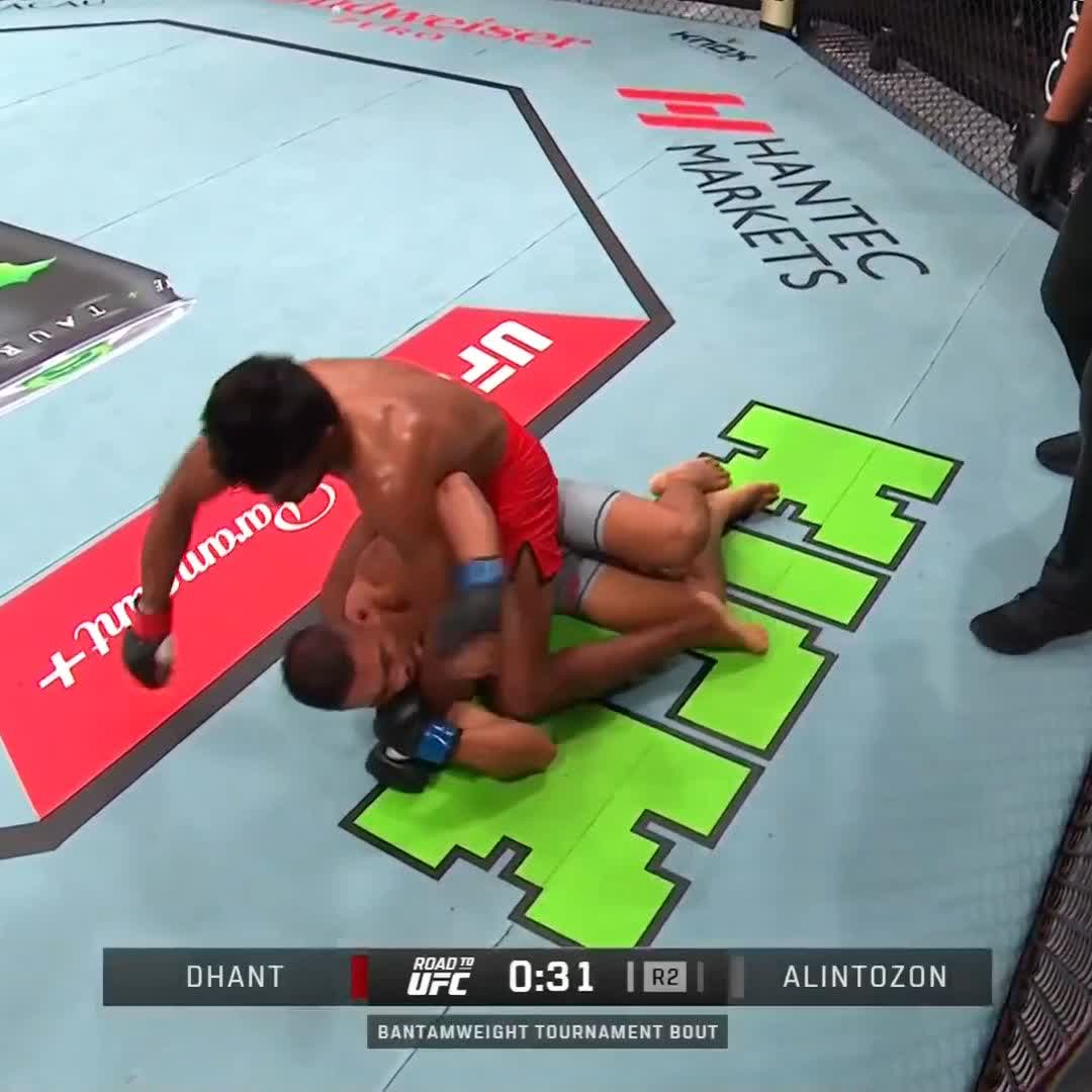 BRUTAL ‼️ termina mal la noche para Alintozon 🫨 Rabindra Dhant finaliza el combate en el segundo round ‼️ #RTU5 | En vivo por:
