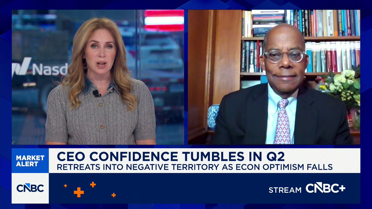 CEO confidence falls into negative territory, according to The Conference Board’s new survey. Chair Emeritus Roger Ferguson breaks down the findings: