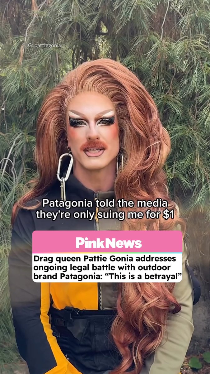 Patagonia has filed a trademark infringement lawsuit against Pattie Gonia (Wyn Wiley), an environmentalist drag queen who has raised nearly $4 million for climate nonprofits The outdoor clothing company sued Wiley on January 21 in federal court in Los Angeles, claiming that Wiley's September trademark application to use "Pattie Gonia" for clothing and environmental activism would "irreparably harm" the brand. Patagonia is only seeking $1 in damages plus legal fees, but Wiley has pointed out the real cost: fighting to keep their drag name would rack up thousands in legal fees, money that could go toward environmental causes instead. "This is not a brand conflict," Wiley said in a video posted to Instagram on Wednesday, May 27. "This is a corporation trying to erase an activist. This is how corporations bully individuals who cannot match their resources." Wiley has spent 8 years building a community of over 3 million people, raising almost $4 million for environmental nonprofits. In an open letter to Patagonia's CEO and board, Pattie Gonia questioned the company's commitment to its stated mission: "If Patagonia is 'in business to save the home planet,' why are they suing a climate activist?" The drag queen acknowledged their merch involved "playful parody" of Patagonia but denied ever using the company's branding, logo, or font. "Drag is built on parody, puns and jokes," they noted. Patagonia responded with a statement saying: "Over the past several years, we've tried to find a path forward that would allow Pattie Gonia to continue their work while also protecting the Patagonia trademark… Unfortunately, we could not reach an agreement." The company added: "This matter is not about seeking financial gain, nor is it about challenging anyone's identity or right to advocacy, protest, or creative expression. The last thing we wanted was a legal fight with someone who shares our values." "You are what you do, not what you say you are," The drag queen told Patagonia's founder Yvon Chouinard, referencing his own words about corporate action matching values.