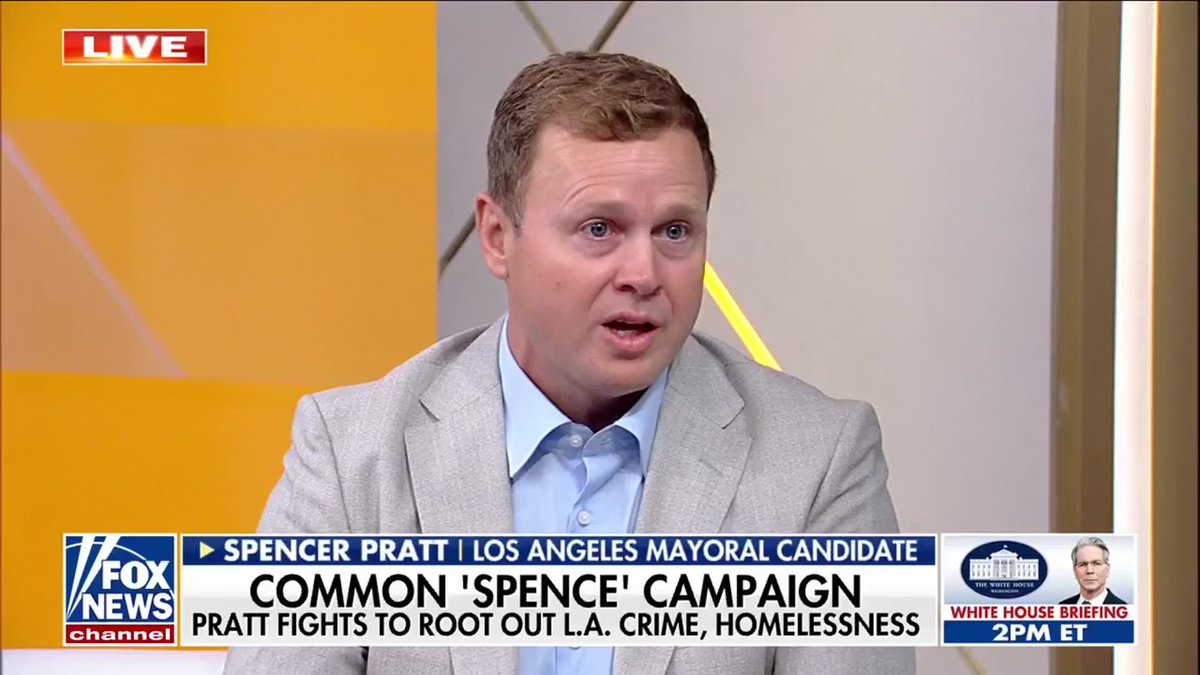 JUST IN: Los Angeles mayoral candidate Spencer Pratt says he never wanted to become mayor before, but felt the need to step up because the city deserves a leader who tells the truth. "I don't do national politics. I don't do parties. I just say, look, they're stealing all of our tax money to give it to drug addicts, to have needles and tourniquets, and they're actually even selling the drugs to these addicts to let these people die on our sidewalks." "I want to be the compassionate one. Get these people mandatory treatment, medical treatment with doctors to help them get off of fentanyl and super meth." "These people have failed us. They've spent all of our tax money to increase problems... I never wanted to be the mayor. I just wanted somebody to tell the truth." | FOX & Friends