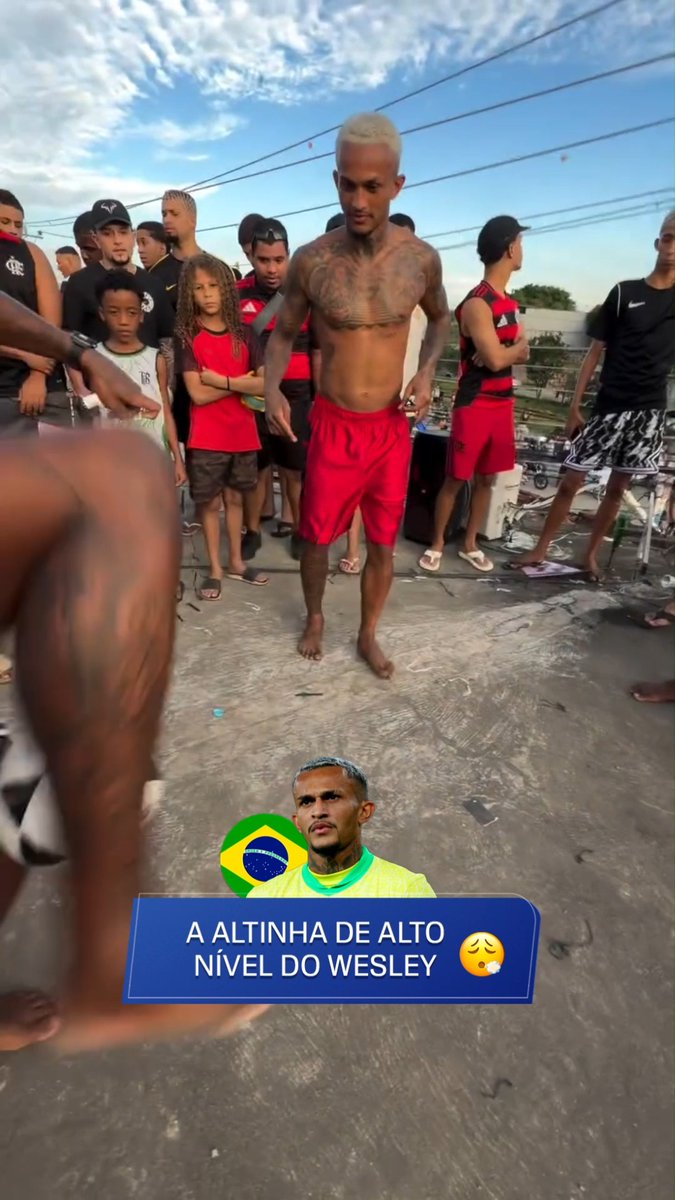 Relaxa, o Wesley tá aqui! 😮💨☝️✋ O jogador da Roma e da seleção brasileira mostrou muita categoria na altinha! 🎥: Instagram/@jadielferreira00 #FutebolNaESPN #ESPN2026