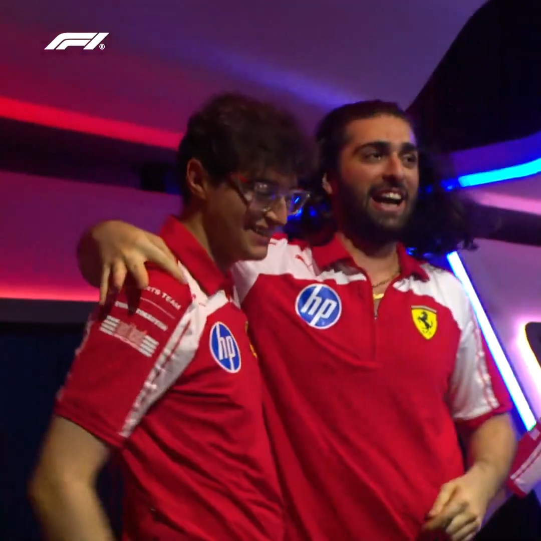 Celebrations for Ismael Fahssi and Bari Broumand after their Sao Paulo 1-2! 😮‍💨👏 #F1 #F1Esports