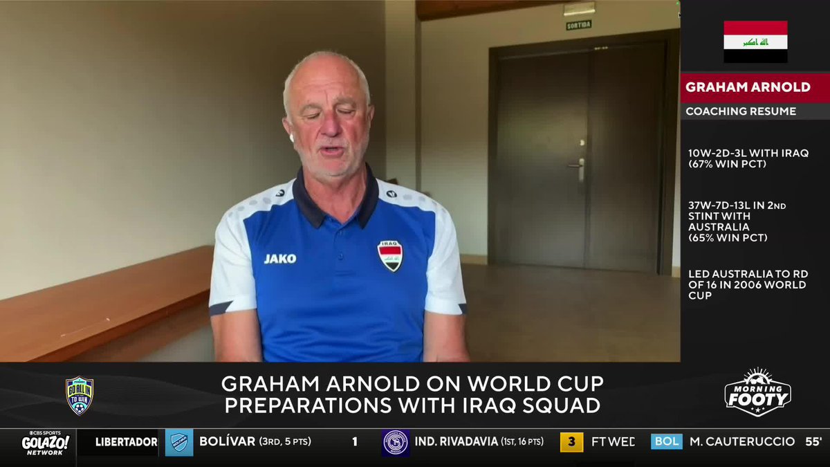 "Are you going to use the war as an excuse for us not qualifying, or are you going to use it for motivation to do the Middle East proud?" Iraq head coach Graham Arnold on his team's incredible story of overcoming conflict to make the World Cup 🙌