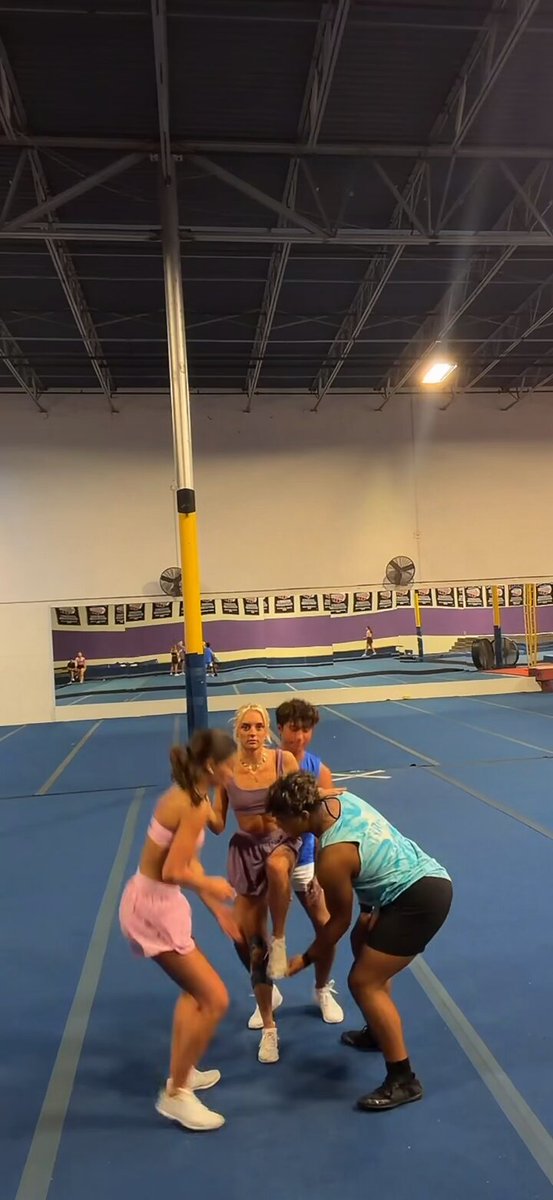 Fav people 💜 little before royalty’s first practice clips. Full videos clips from the live on my tiktok Blilycheer first look 👀